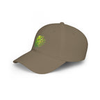 Matrix Burst Pickleball Cap Neon Green — Low Profile Cotton Baseball Hat - Khaki - Side - PeaMacTees