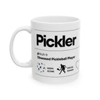 Men's Pickler Definition Coffee Mug - Funny Pickleball Gift - Ceramic Coffee Cup 11oz/15oz - Image 4 - PeaMacTees