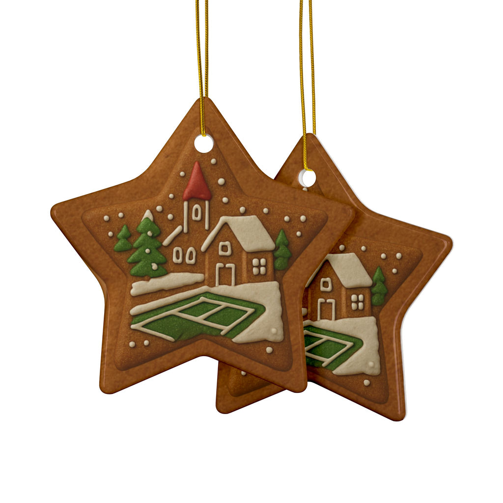 Pickleball Christmas Ornaments - Decorative Gingerbread Style - 4 Festive Holiday Decor Shapes - Image 14 - PeaMacTees