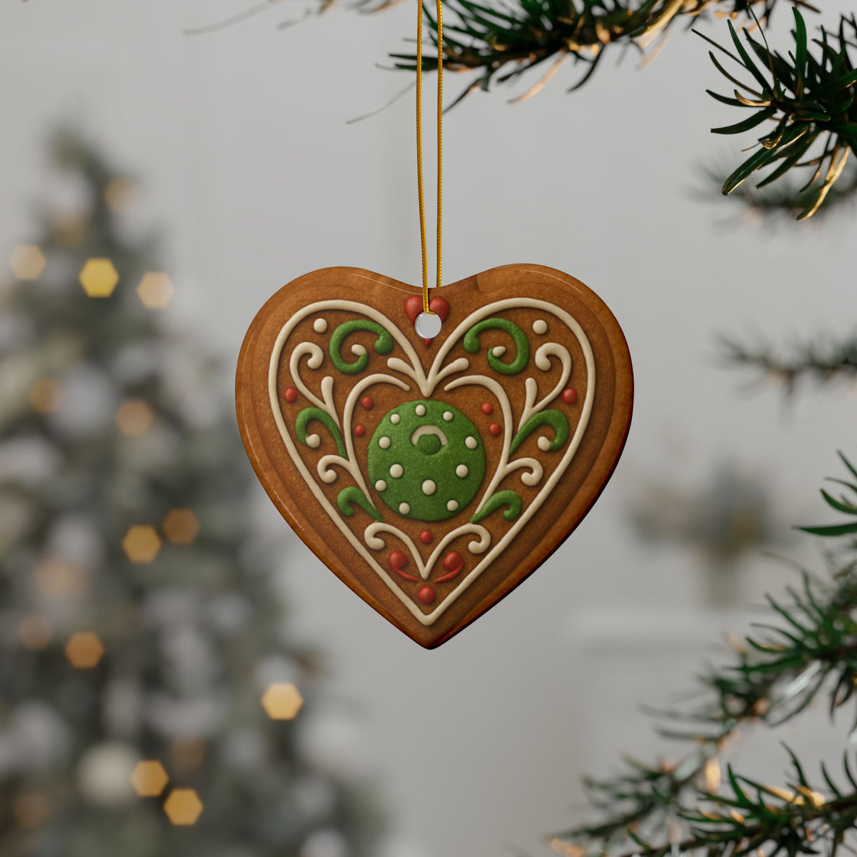 Pickleball Christmas Ornaments - Decorative Gingerbread Style - 4 Festive Holiday Decor Shapes - Image 24 - PeaMacTees