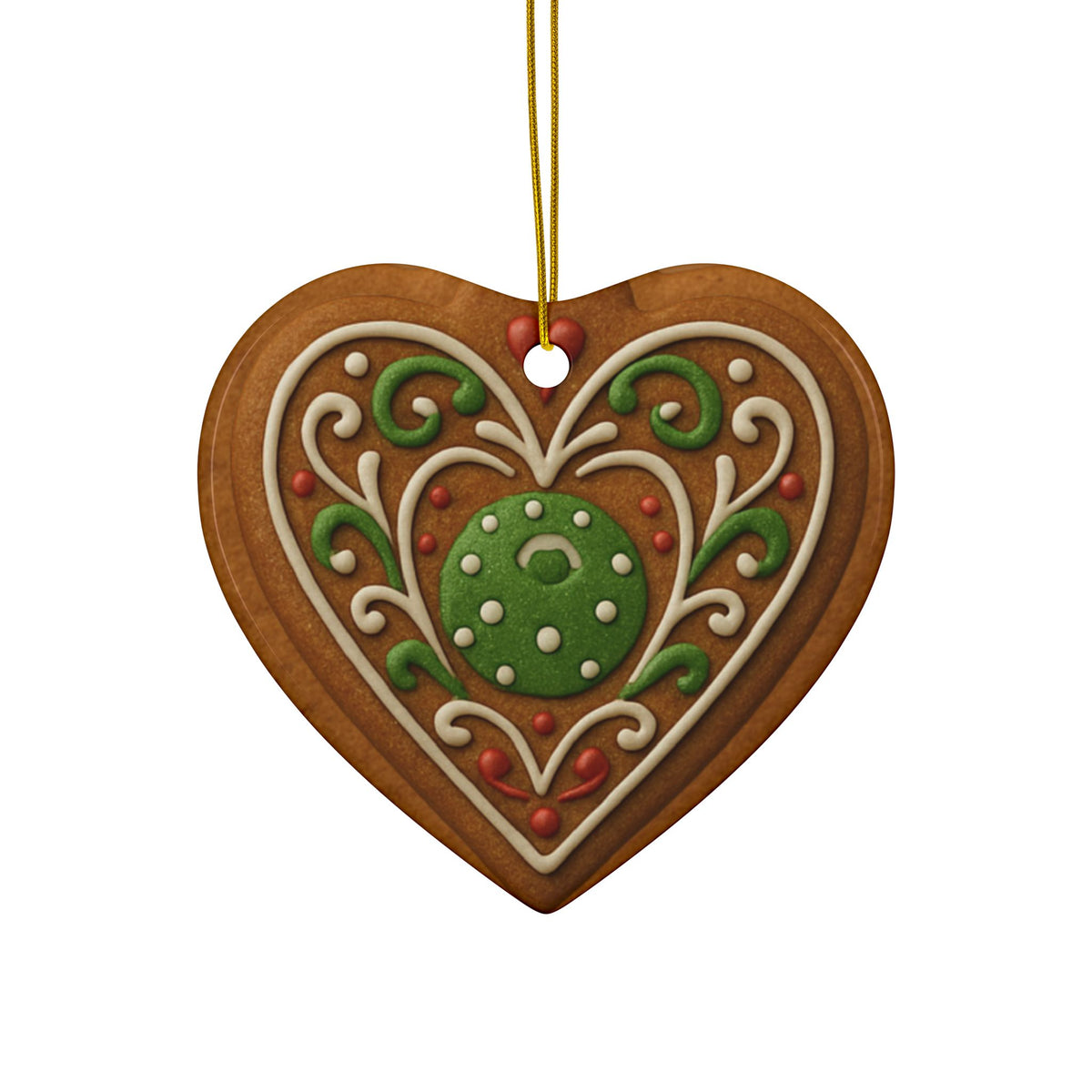 Pickleball Christmas Ornaments - Decorative Gingerbread Style - 4 Festive Holiday Decor Shapes - Image 5 - PeaMacTees