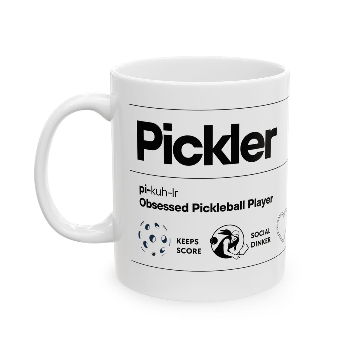 Pickler Definition Coffee Mug — Funny Women's Pickleball Ceramic Mug (11oz/15oz) - Image 3 - PeaMacTees