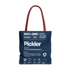 Pickler Tote Bag - Funny Female Pickleball Player Shoulder Carryall - Red handle - Product - PeaMacTees