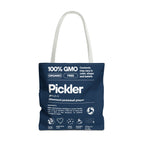 Pickler Tote Bag - Funny Female Pickleball Player Shoulder Carryall - White handle - Product - PeaMacTees