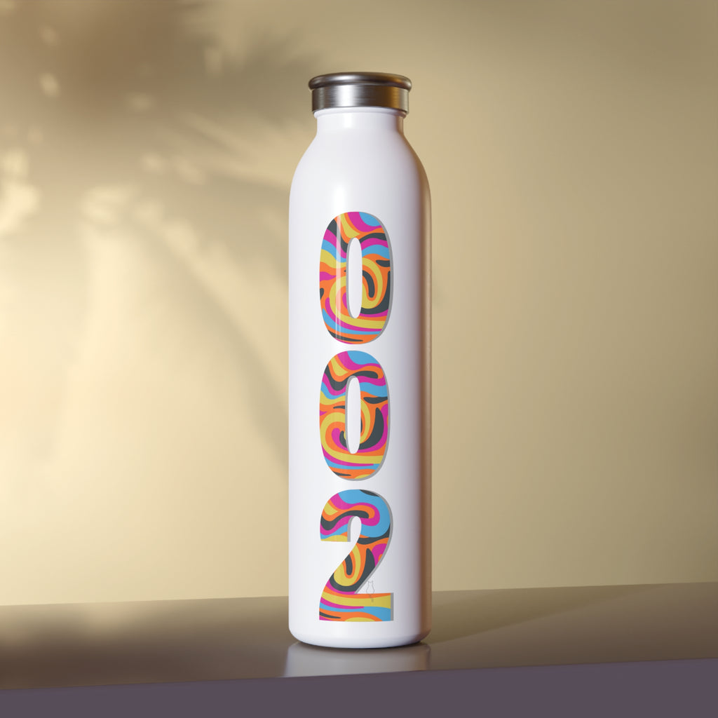 Stainless Steel 002 Pastel Psychedelic Pickleball Hydration Bottle - 20oz Retro Sports Bottle - Image 5 - PeaMacTees