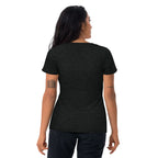 Toronto PickleTOwn T-Shirt — The 6ix Pickleball Tee with CN Tower & Pickleball 'O' - Charcoal-Black Triblend - Back - PeaMacTees