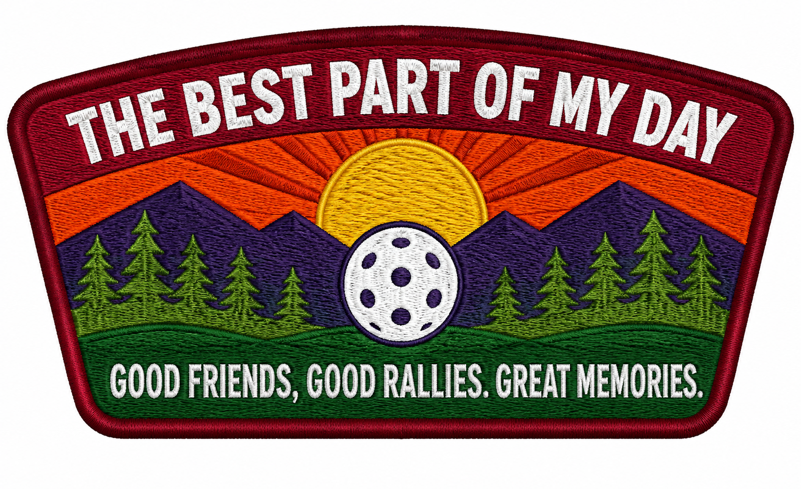 Best Part of My Day Pickleball Tee - 2-Sided Premium Tr-Blead T-shirt
