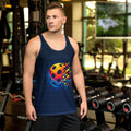 Matrix Burst Pickleball Unisex Tank Top - front view