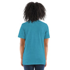 Unisex aqua tri-blend Pickler Funny Definitions T-Shirt from PeaMac Pickleball Tees with white text, lightweight activewear for women.