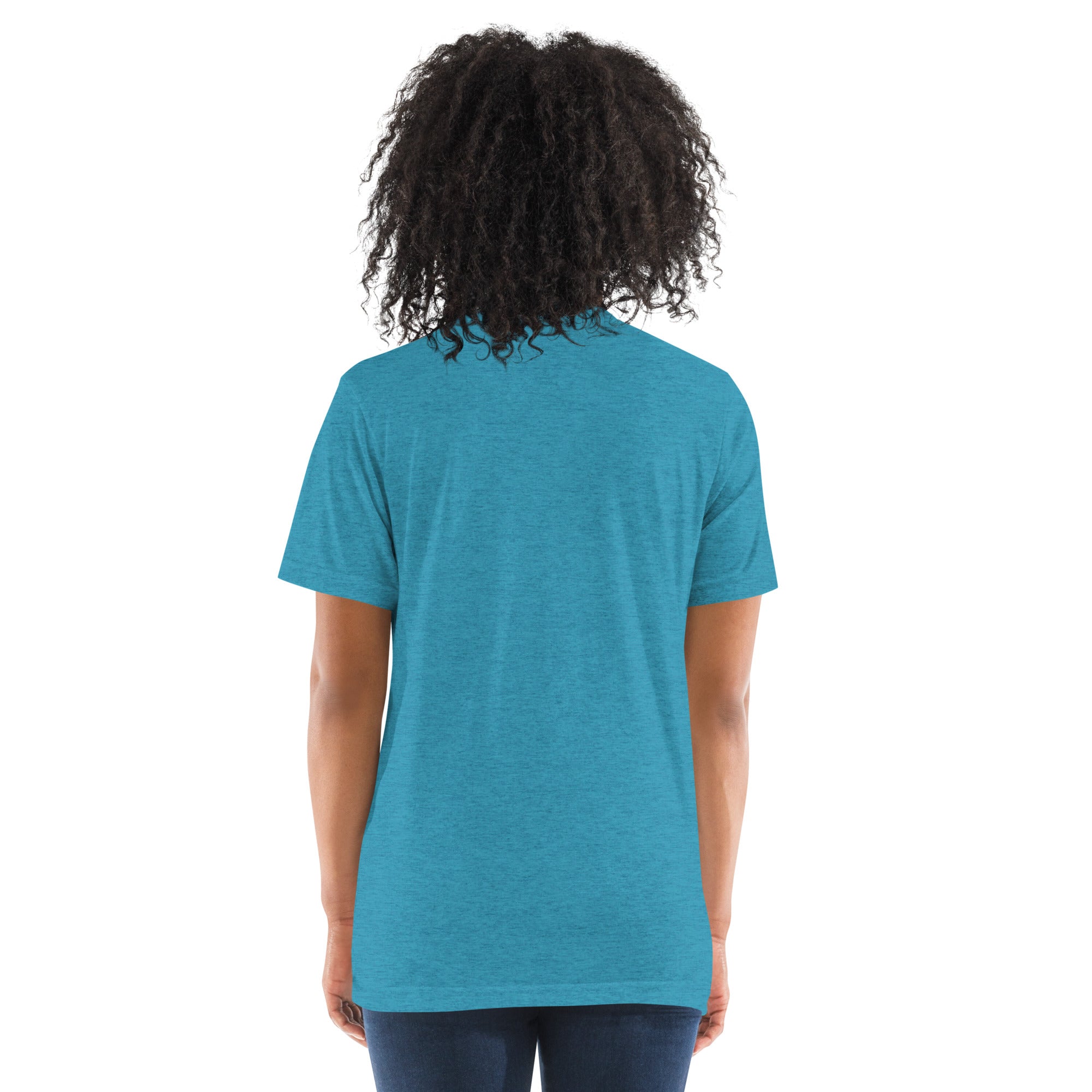 Unisex aqua tri-blend Pickler Funny Definitions T-Shirt from PeaMac Pickleball Tees with white text, lightweight activewear for women.