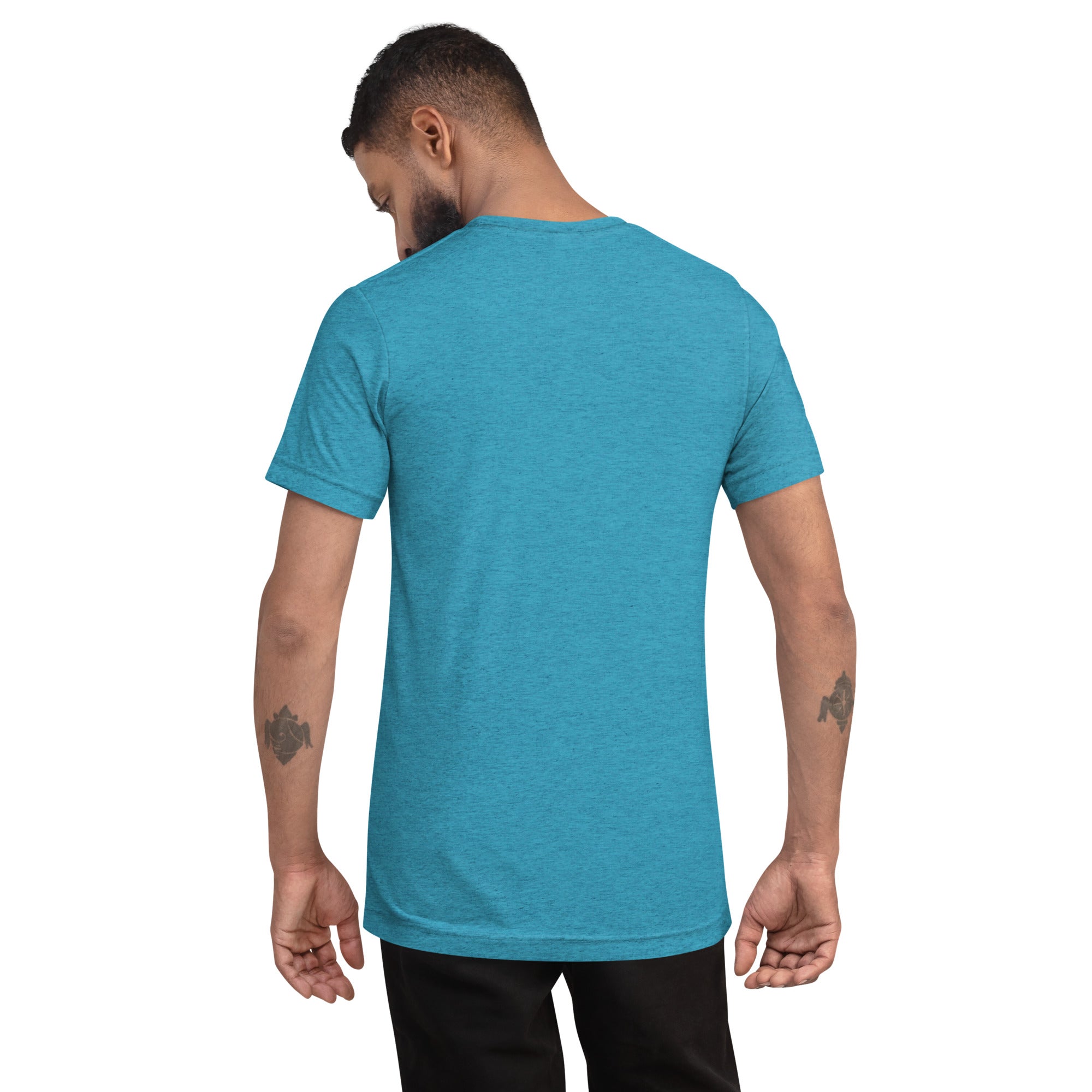 Men's Pickler Funny Definitions T-Shirt by PeaMac Pickleball Tees, aqua tri-blend fabric, unisex activewear with humorous pickleball design