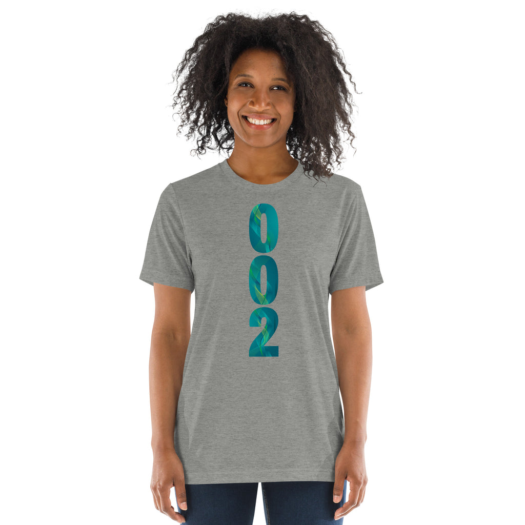 PeaMac Pickleball Tees unisex tri-blend performance T-shirt in athletic grey with front design, perfect for pickleball players.