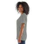 PeaMac Pickleball Tees unisex tri-blend performance T-shirt in athletic grey, featuring pickleball-themed design on front.