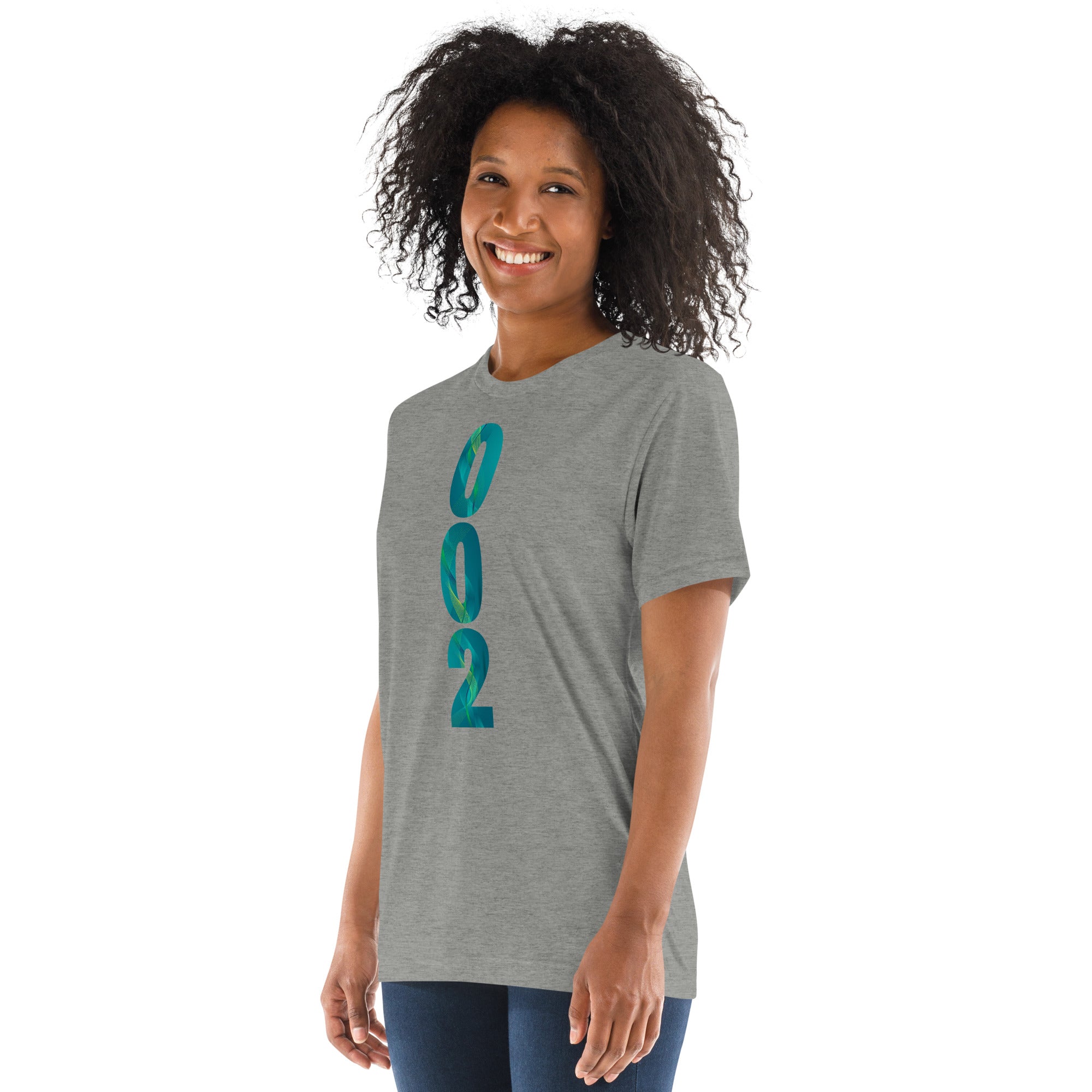 PeaMac Pickleball T-Shirt, unisex tri-blend performance tee in athletic grey with a left-front design for pickleball players.