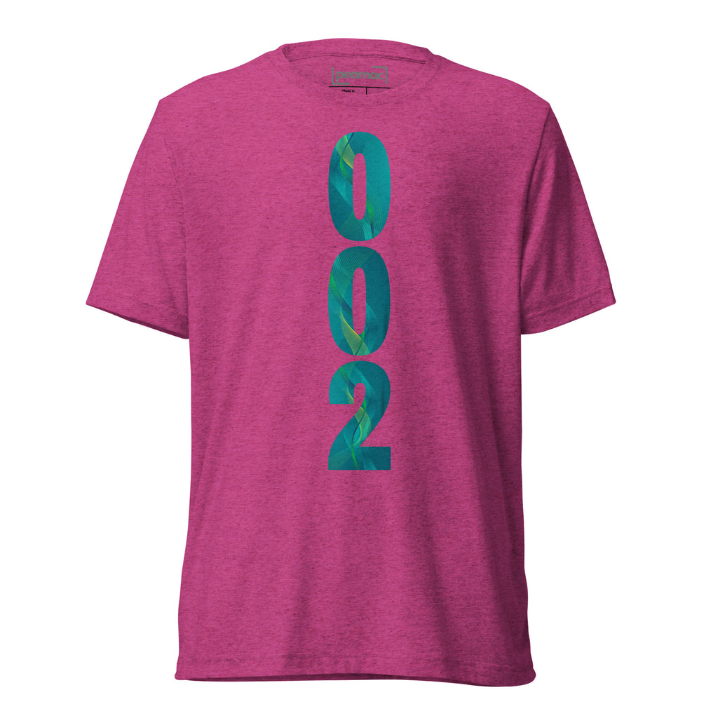 PeaMac Pickleball Tees unisex tri-blend performance T-shirt in green with pickleball graphic front view.