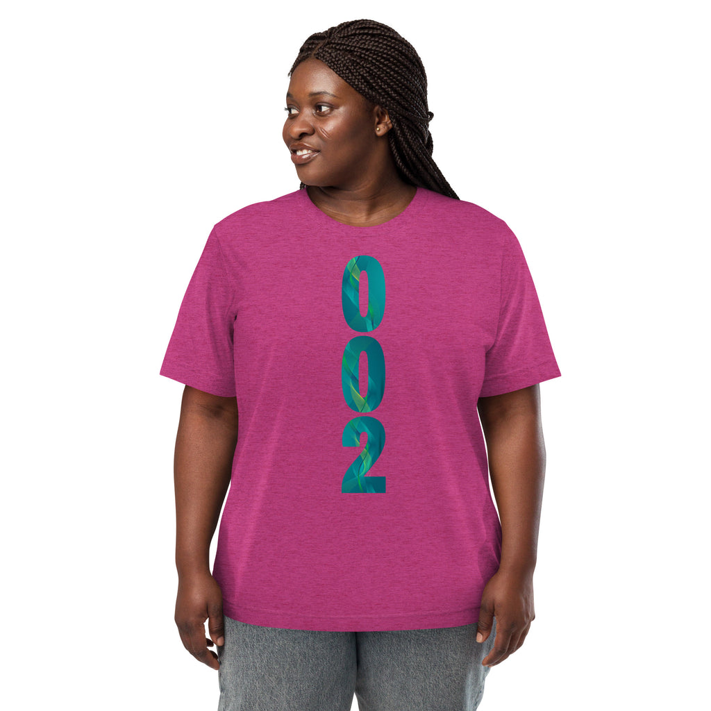 PeaMac Pickleball T-Shirt, unisex tri-blend performance tee in green with pickleball graphic on front.