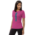 PeaMac Pickleball Tees unisex tri-blend T-Shirt in green with pickleball graphic, left-front view, comfortable performance material