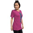PeaMac Pickleball Tees unisex tri-blend performance pickleball T-shirt in GameStart Green, right-front view.