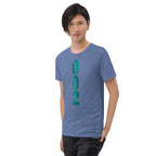 PeaMac Pickleball Tees unisex tri-blend performance T-shirt in blue, featuring a relaxed fit and game-inspired design.