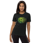 PeaMac Pickleball Tees unisex tri-blend black T-shirt with retro court graphic design for pickleball players.