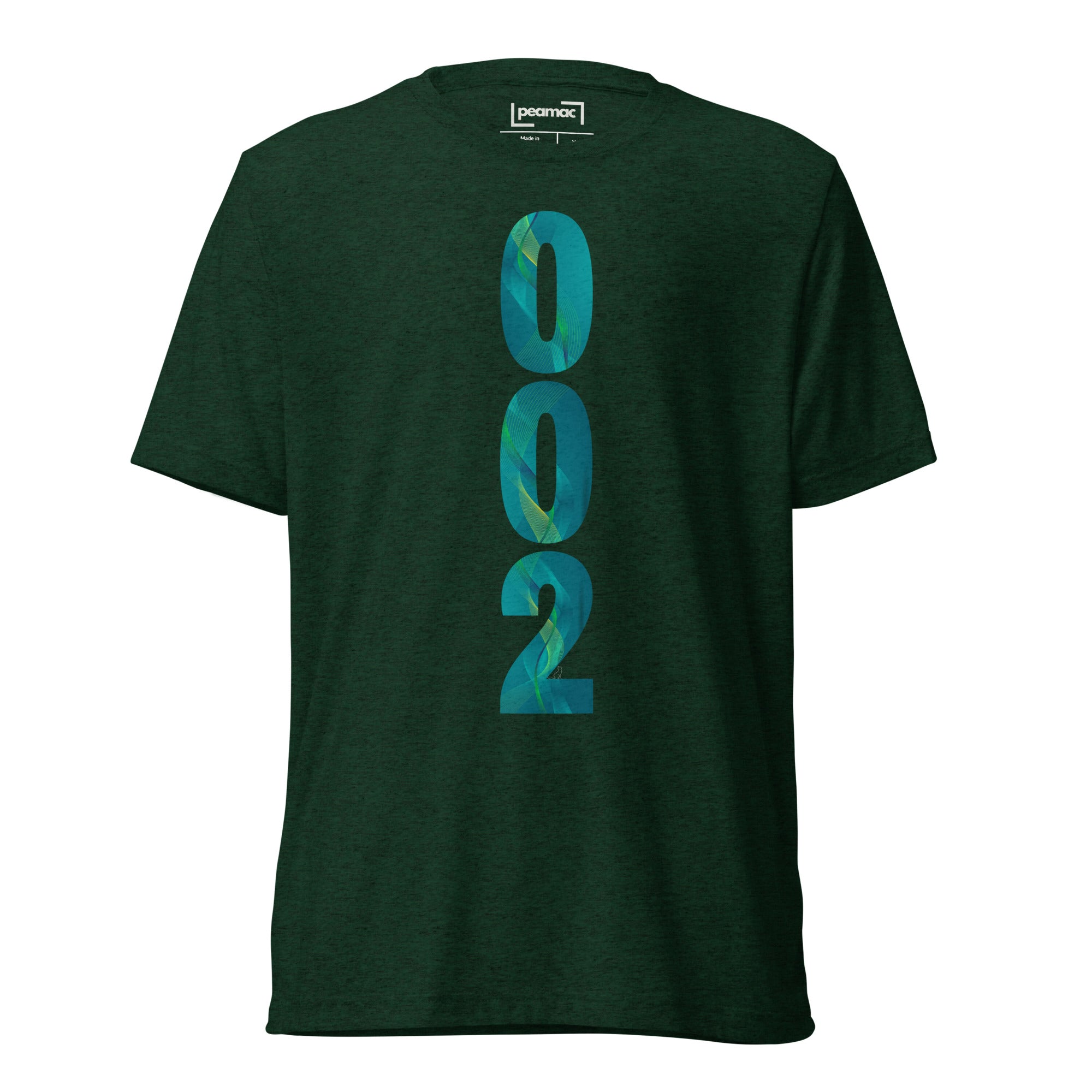 PeaMac Pickleball Tees unisex tri-blend T-shirt in GameStart Green with front design, comfortable and breathable pickleball apparel.