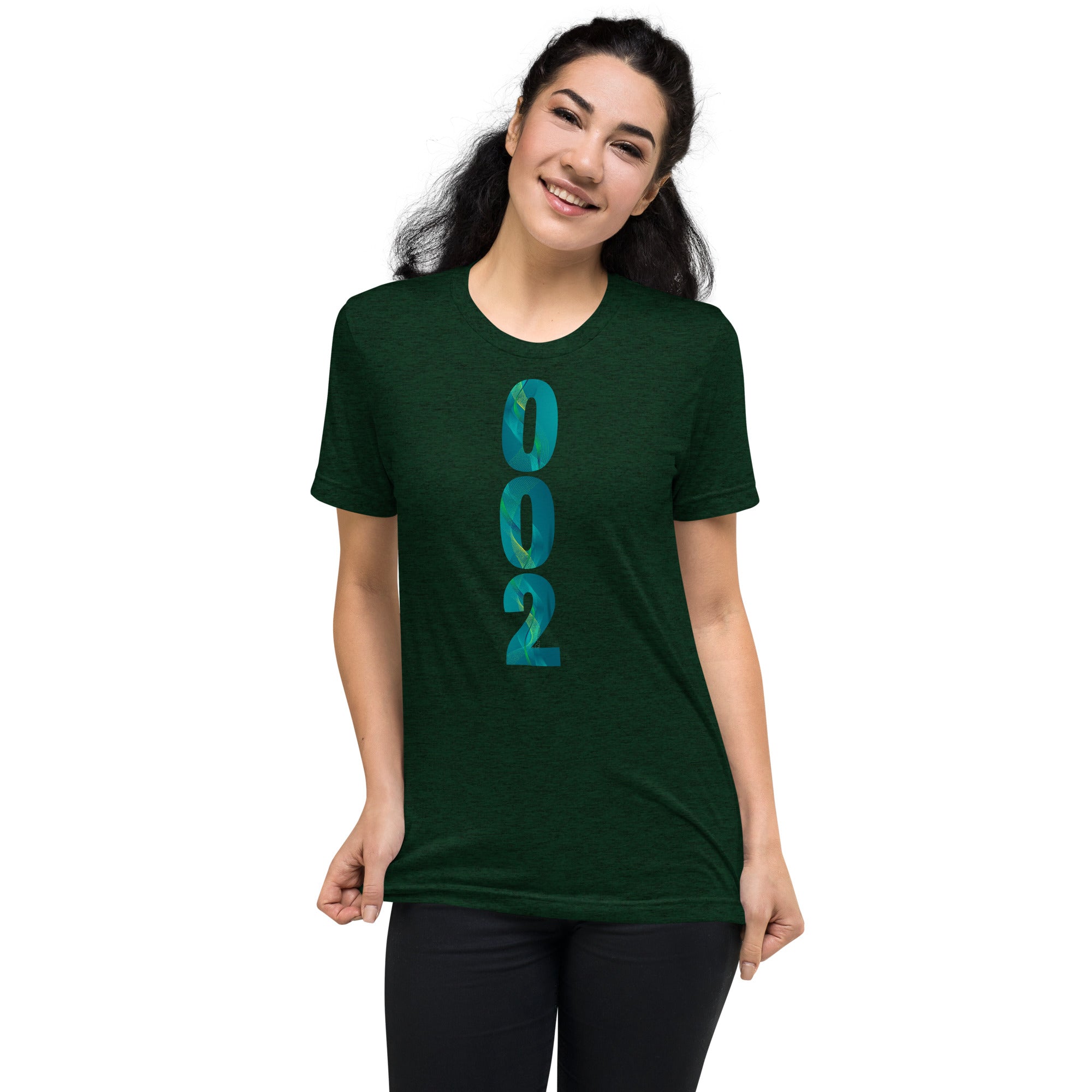 PeaMac Pickleball Tees unisex green tri-blend performance T-shirt with pickleball graphic on front, casual athletic style.