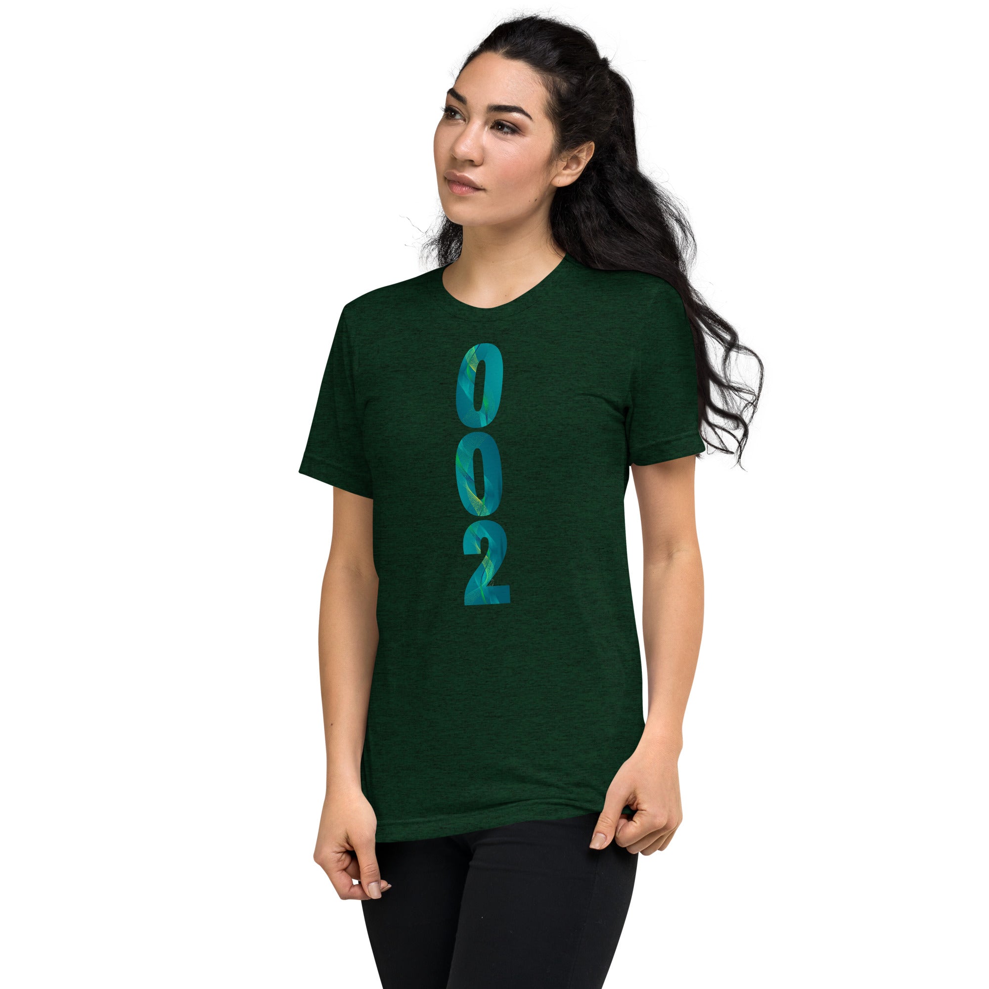 PeaMac Pickleball T-Shirt, unisex tri-blend performance tee in green, featuring a left-front design for game-ready comfort.