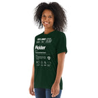 Women’s Pickler Funny Definitions T-Shirt by PeaMac Pickleball Tees, lightweight white tee with playful text design.