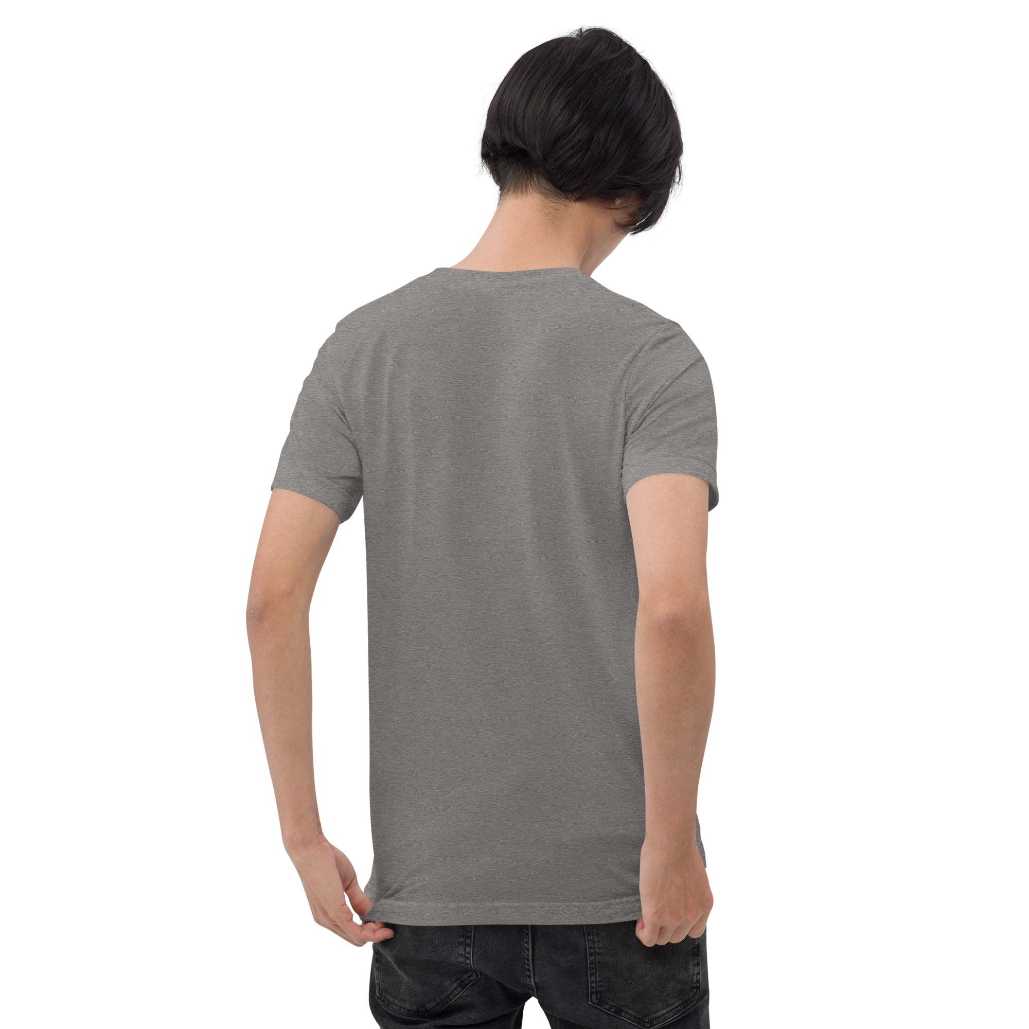 Unisex grey Pickler Funny Definitions T-Shirt by PeaMac Pickleball Tees, premium tri-blend activewear with printed back design.