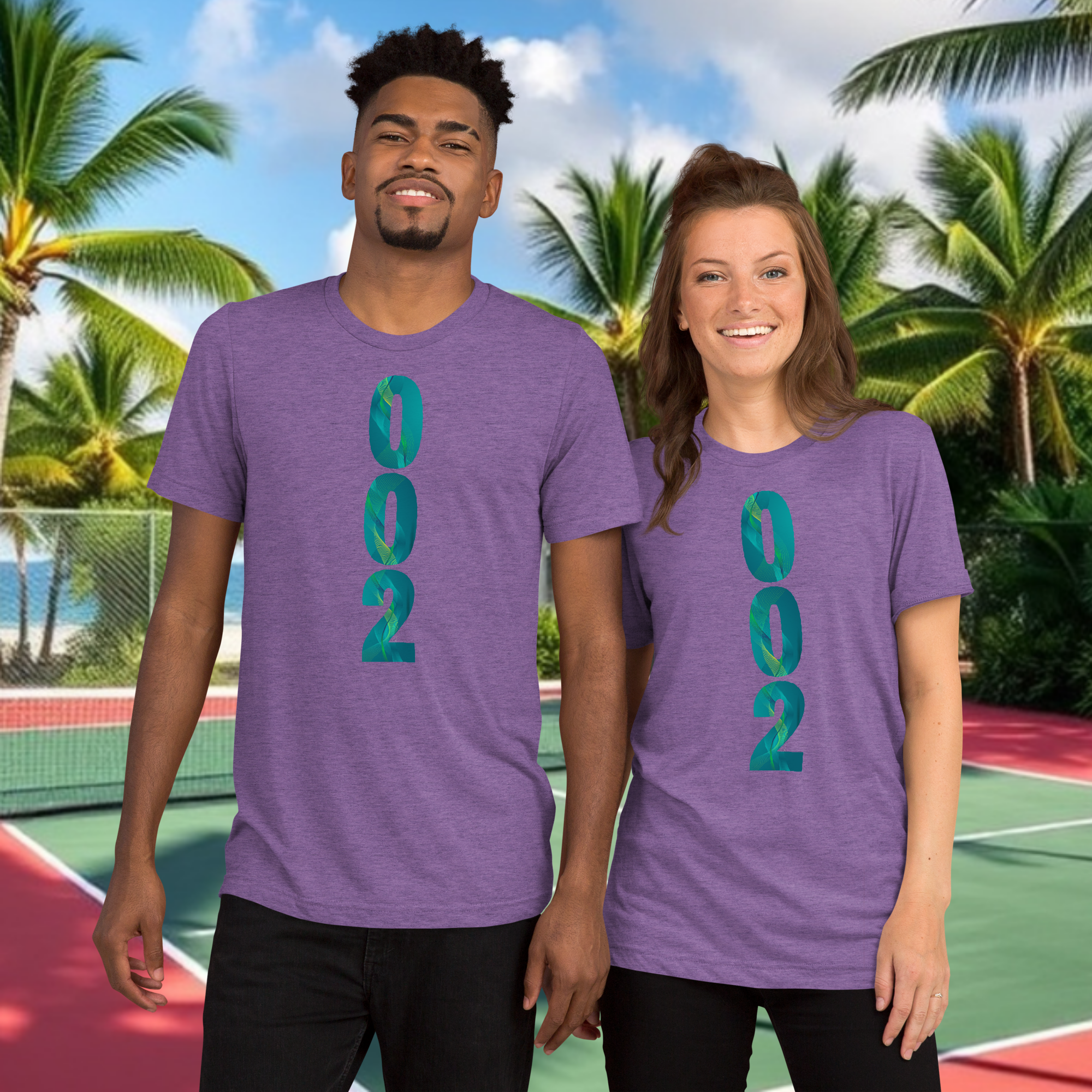 PeaMac Pickleball T-Shirt, unisex tri-blend performance tee in green with pickleball-themed design on front.