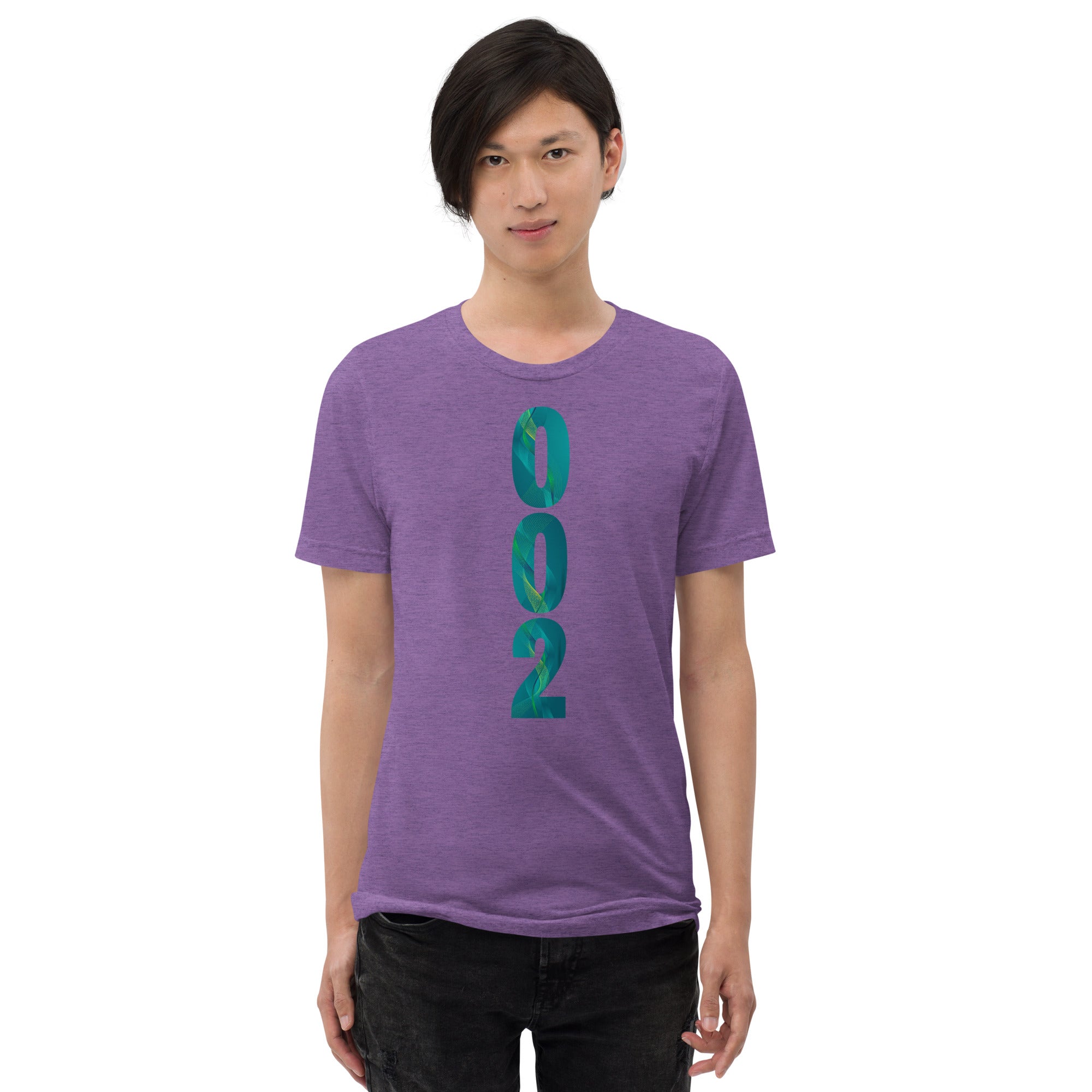 Purple unisex Pickleball T-Shirt by PeaMac Pickleball Tees, Tri-Blend Performance Tee with front design.