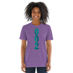 PeaMac Pickleball Tees unisex tri-blend purple T-shirt with pickleball graphics, lightweight and comfortable for active wear.