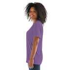 PeaMac Pickleball Tees unisex tri-blend purple pickleball T-shirt with game-inspired design, comfortable performance tee.