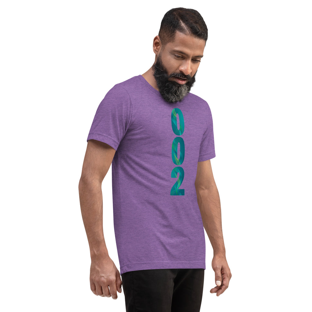 PeaMac Pickleball Tees unisex tri-blend performance T-shirt in purple, featuring a comfortable fit and pickleball-themed design.