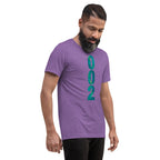 PeaMac Pickleball Tees unisex tri-blend performance T-shirt in purple, featuring a comfortable fit and pickleball-themed design.