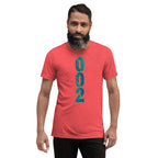 Red PeaMac Pickleball Tees unisex tri-blend performance T-shirt with front design for pickleball players.