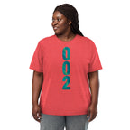 Unisex PeaMac Pickleball T-Shirt in tri-blend fabric, red color, front view showing the GameStart Green design.