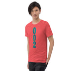 PeaMac Pickleball Tees unisex tri-blend T-shirt in red, featuring a comfortable fit and pickleball-themed design on the front.
