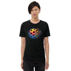 Matrix Burst Pickleball Tee - Solid Black - PeaMacTees