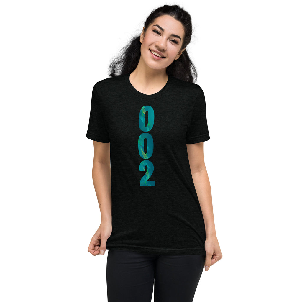 002 Pickleball T-Shirt | Tri-Blend Performance Unisex Tee - GameStart Green - Solid Black - Front - PeaMacTees