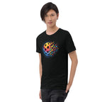 Matrix Burst Pickleball Tee - Solid Black - PeaMacTees
