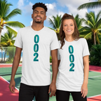 PeaMac Pickleball Tees unisex tri-blend white T-shirt with front logo, made for pickleball enthusiasts and active wear.