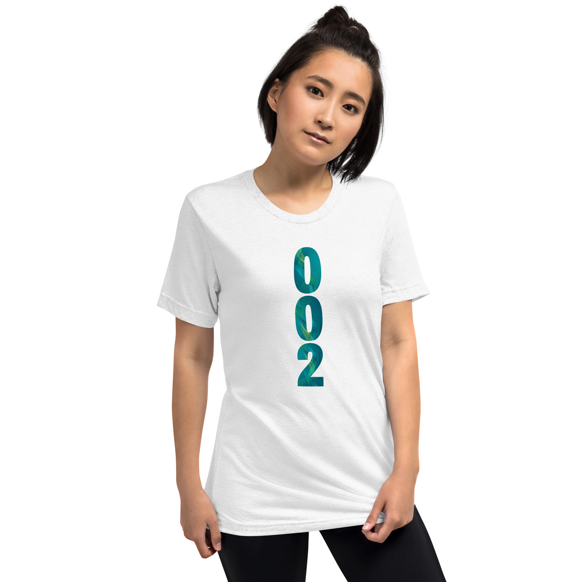 White unisex Pickleball T-Shirt by PeaMac Pickleball Tees, tri-blend performance fabric, solid color, front view.