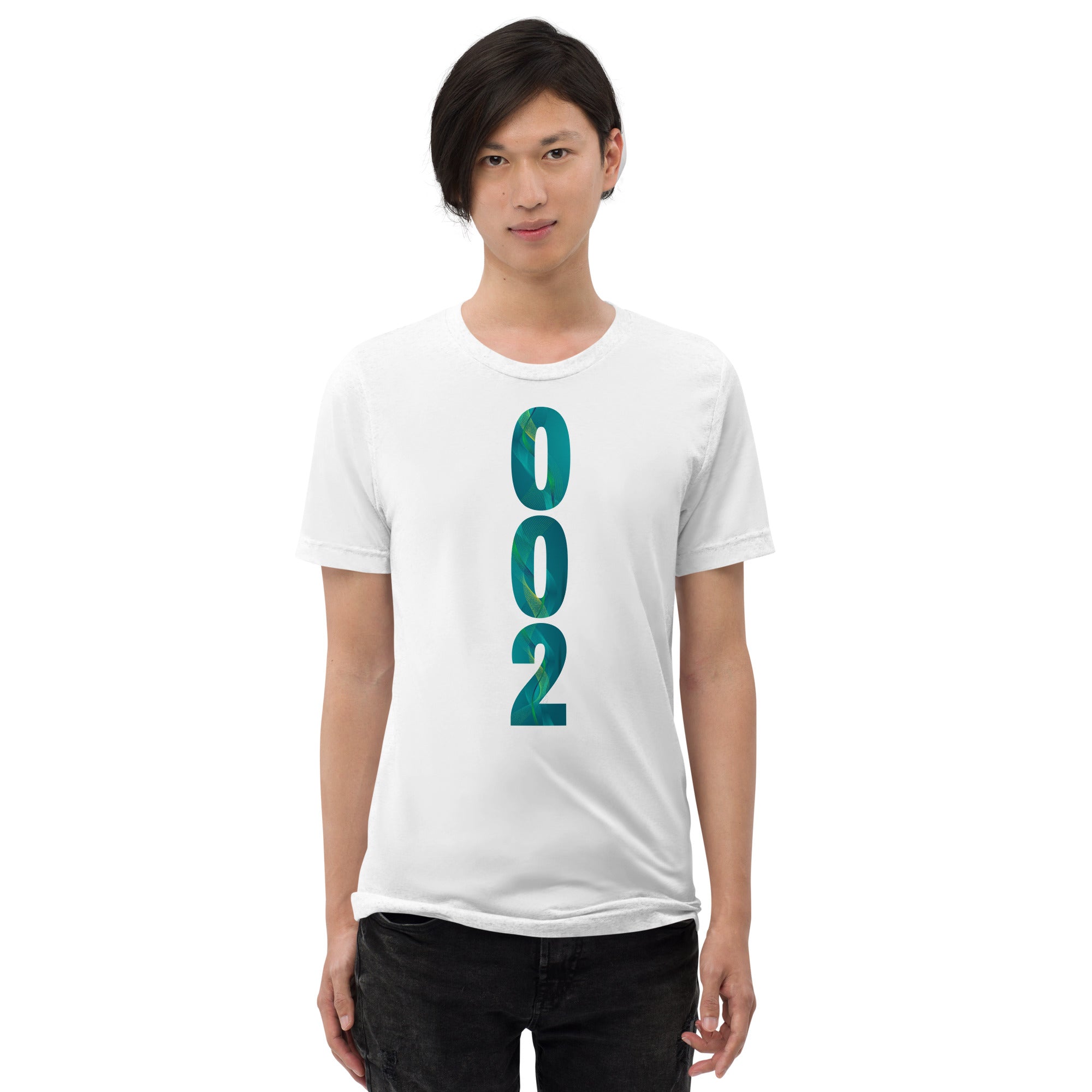 Unisex PeaMac Pickleball T-Shirt in white, tri-blend performance fabric, front view showcasing comfortable, casual design.