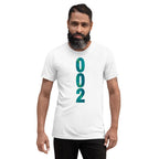 White unisex Pickleball T-Shirt from PeaMac Pickleball Tees, tri-blend performance fabric, front view.