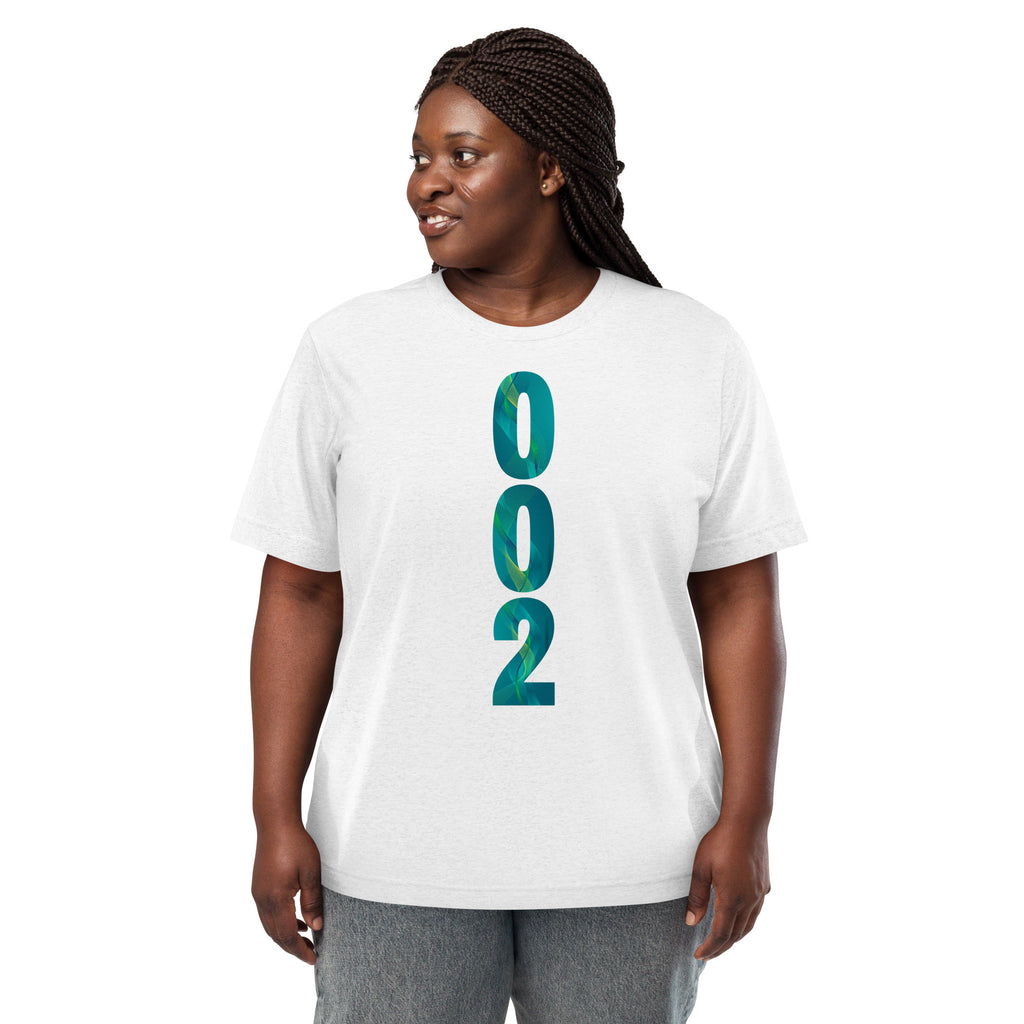 White unisex Pickleball T-Shirt by PeaMac Pickleball Tees, made from tri-blend performance fabric with a front design.