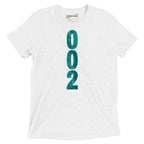 PeaMac Pickleball Tees unisex tri-blend white T-shirt with a solid color front, designed for pickleball players and enthusiasts.