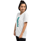 PeaMac Pickleball Tees unisex white tri-blend T-shirt, solid color, front view, comfortable performance pickleball apparel