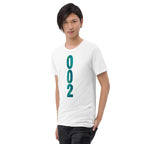 White PeaMac Pickleball T-Shirt, unisex tri-blend performance tee with solid design and left-front logo detail.