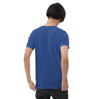 Men’s Pickler Funny Definitions T-Shirt from PeaMac Pickleball Tees, unisex tri-blend activewear in true royal color with graphic design.